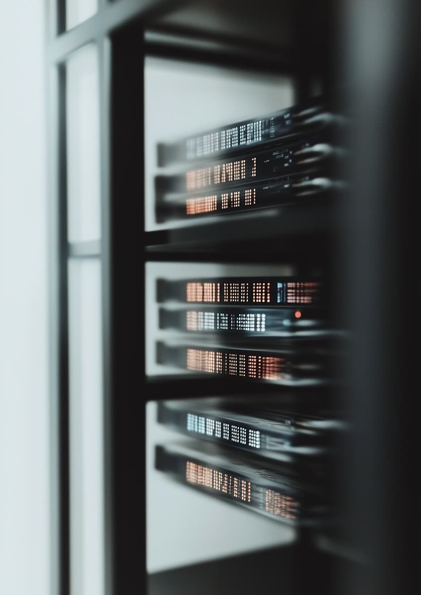 Server Rack Close-Up